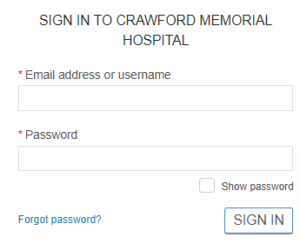 Crawford Memorial Hospital Patient Portal