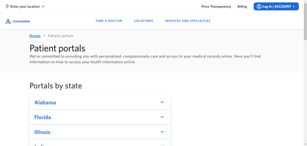 Ascension St. Thomas Patient Portal