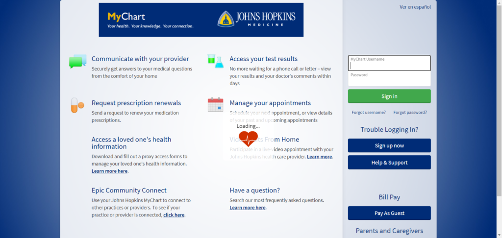 Johns Hopkins Patient Portal