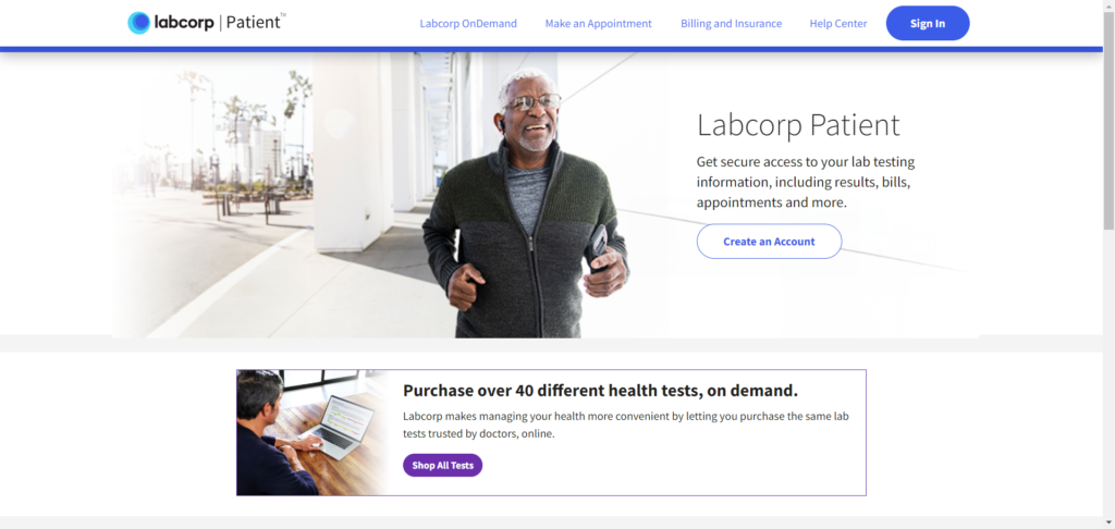 LabCorp Patient Portal