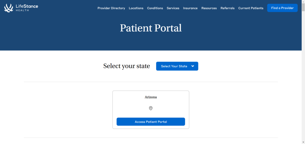 LifeStance Patient Portal