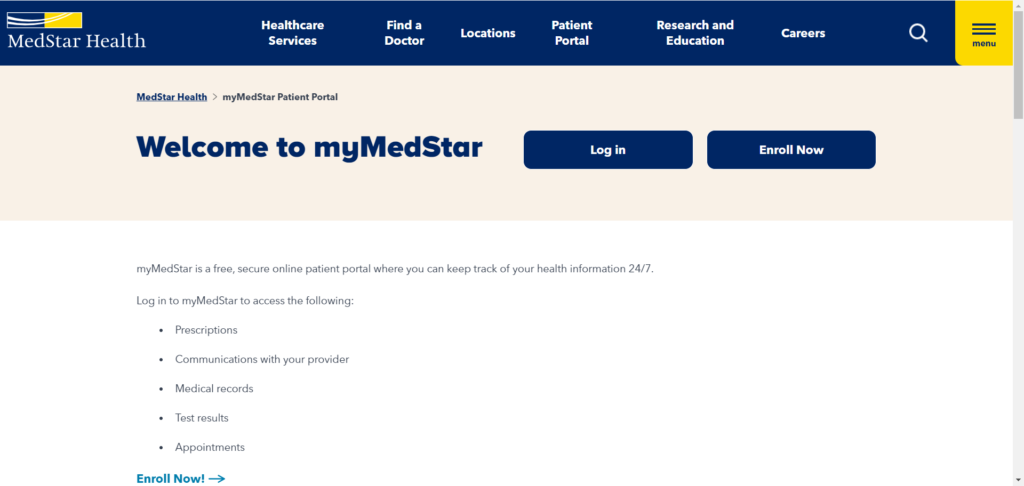 MedStar Patient Portal