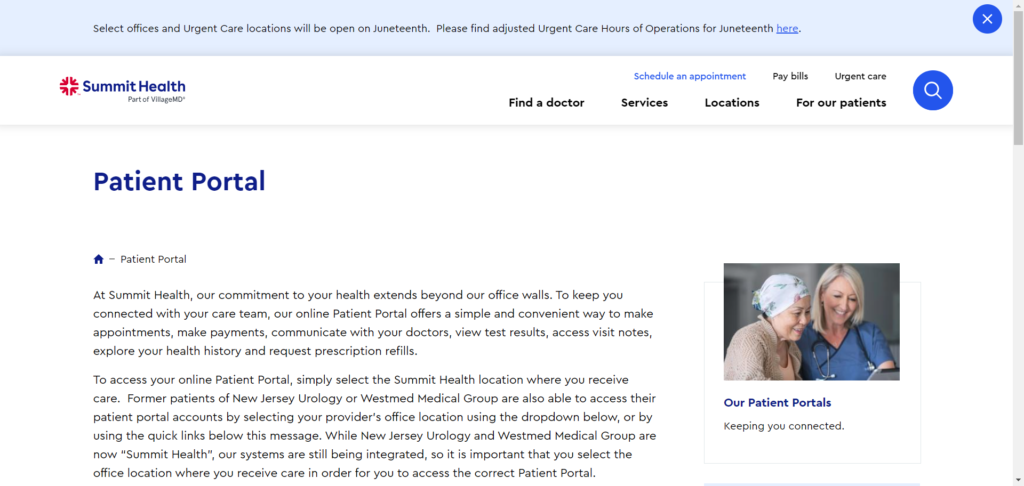 Summit Medical Patient Portal