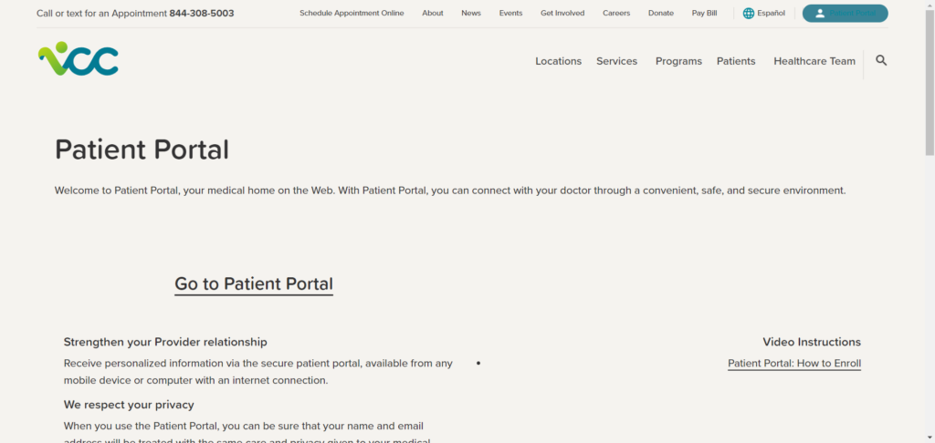 VCC Patient Portal