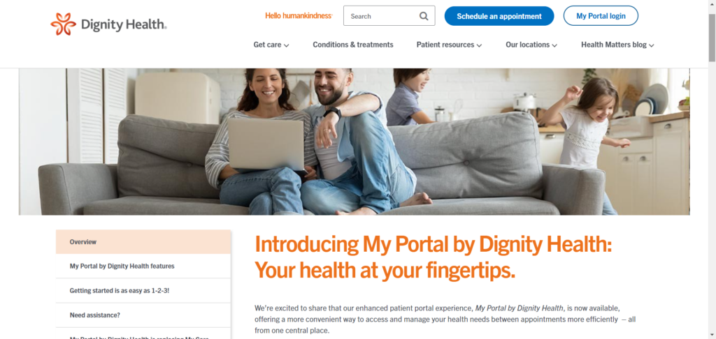 Dignity Health Patient Portal