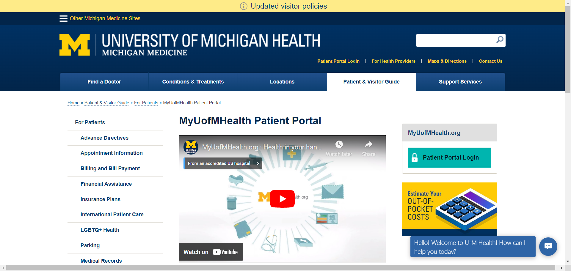 Michigan Medicine Patient Portal