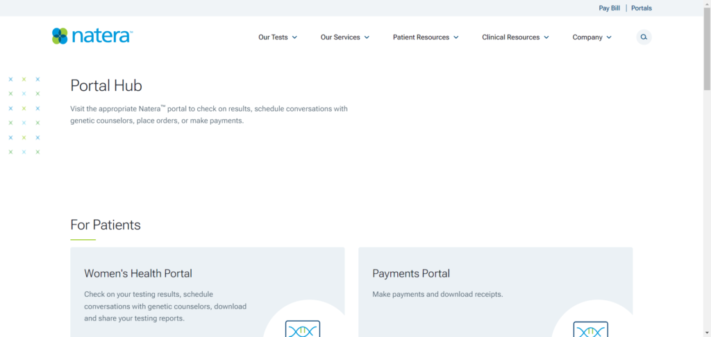 Natera Patient Portal