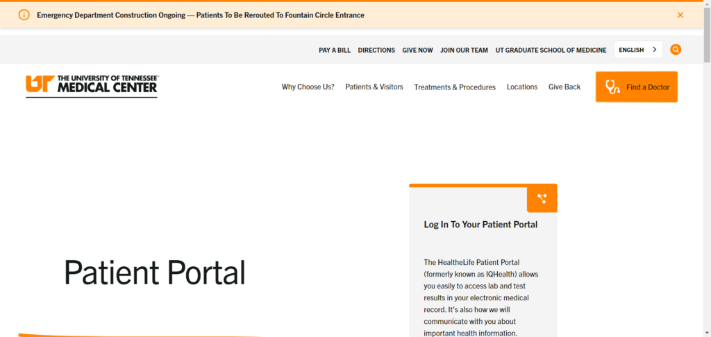 Patient-Portal-UT-Medical-Center